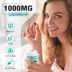 Pepeior Liposomal Bovine Lactoferrin 1000 mg - for Iron Absorption & Immune Function Lactoferrin Supplements for Adults, 60 Softgels (2 Bottle)