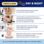 Toenail Fungus Treatment with 25% Undecylenic Acid, Toe Fungus Treatment for Toenail, Fungus Nail Treatment, Toenail Fungus Treatment Extra Strength, Fungal Nail Treatment for Athletes Foot - 2pcs