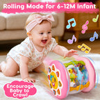 Baby Girl Toys Tummy Time Musical Light Up Ocean Rotating Projector Gifts