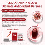 2 Pack Premium Astaxanthin 12mg,120 Softgels | Natural Antioxidant Supplement for Eye, Joint, Skin Health,Microalgae Source | 4 Month Supply | Supports Internal Circulation & Natural Tanning,Non-GMO