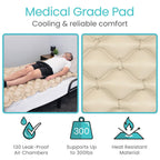 Vive Alternating Air Pressure Mattress Pad Replacement - The Original Bed Sore Prevention Solution - Hospital & Home Mattress Topper - Includes Waterproof Inflatable Ulcer Cushion Pad, Heat Resistant