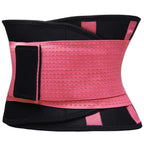 VENUZOR Waist Trainer Belt for Women - Waist Cincher Trimmer - Slimming Body Shaper Belt - Sport Girdle Belt (UP Graded)(Pink,Medium)