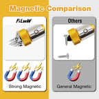 6 Pieces Strong Magnetic Screw Ring With 6 Pieces Ph2 Screwdriver Bit Set, 1/4 Inch/ 6.35 mm Universal Magnetic Screw Ring Bit for Hex Screwdriver and Power Bits