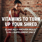 GNC AMP Women’s Ripped Non-Stim Vitapak Program, 5 Products in 1 Vitamin Pack, Metabolism & Lean Muscle, Water Shedding, Proven Ingredients, CLA, Biotin, Multivitamin, Caffeine Free, 30-Day Supply