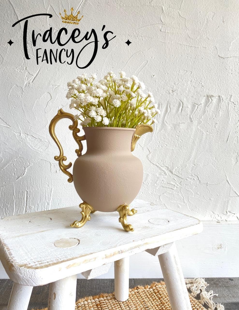 Dixie Belle Paint Company Chalk Finish Furniture Paint - Cobblestone (8oz) - Matte Weathered Stone Chic Chalk Mineral DIY Furniture Paint