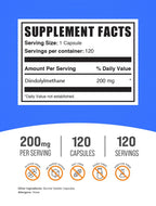 BulkSupplements.com DIM Capsules - Diindolylmethane Capsules for Men & Women, DIM 200mg, Gluten Free, 1 Capsule per Serving, 120 Count (Pack of 1)