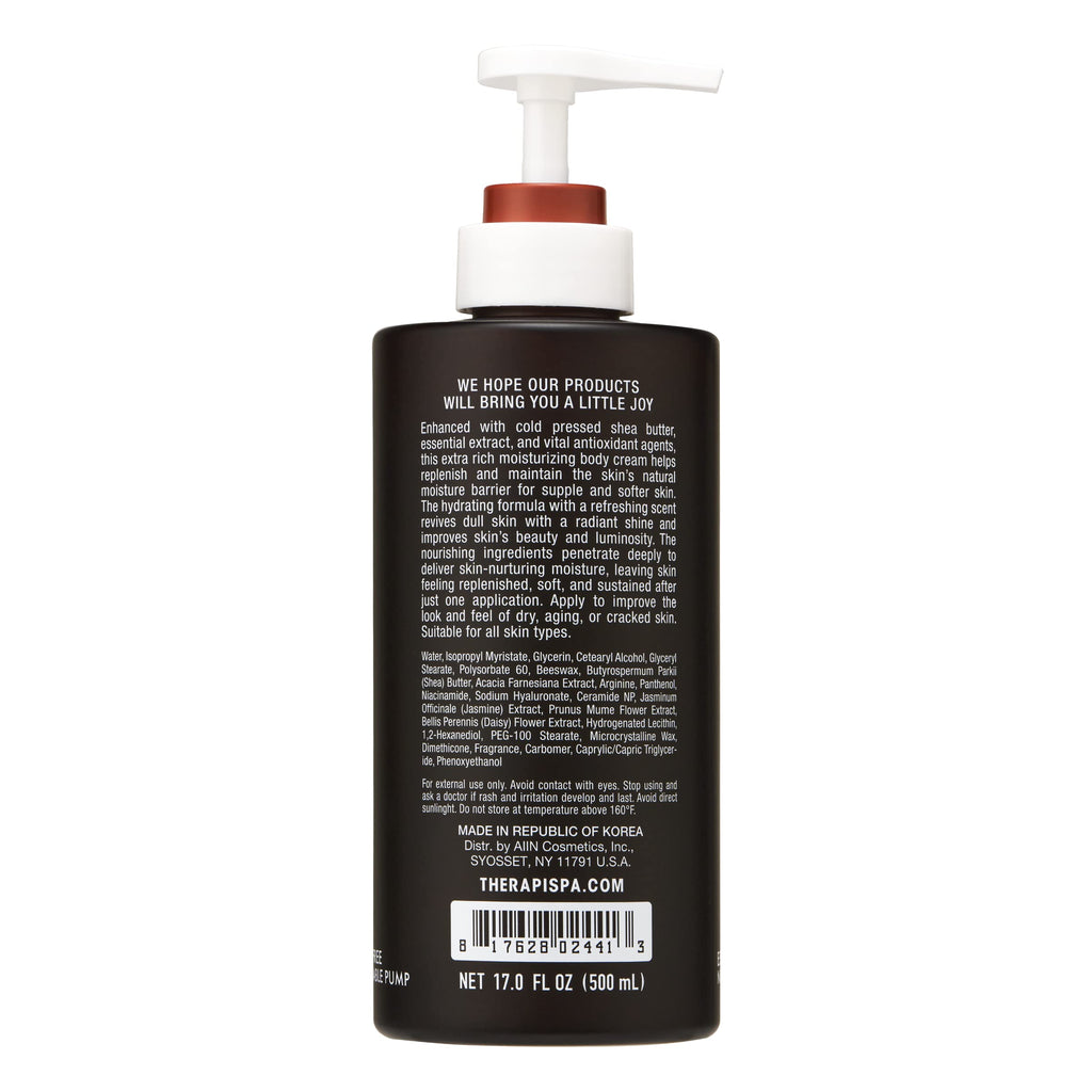 THERAPISPA Scented Body Lotion for Women – Deep Hydration & Nourishing Moisturizer with Shea Butter, Ceramides & Panthenol to Soften & Strengthen Extremely Dry Skin (Acacia, 17.0 fl oz)