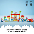 LEGO DUPLO Peppa Pig Supermarket Building Toy - Peppa Pig Toys for Girls & Boys, Ages 2+ Years - Gift for Christmas - Pretend Play Playset for Preschool - Learning & Education - 10434