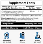 Nootropics Depot Beta Ecdysterone/20-Hydroxyecdysone 50% Capsules | 500mg | Cyanotis Arachnoidea Extract | Phytoecdysteroid | 30 Count