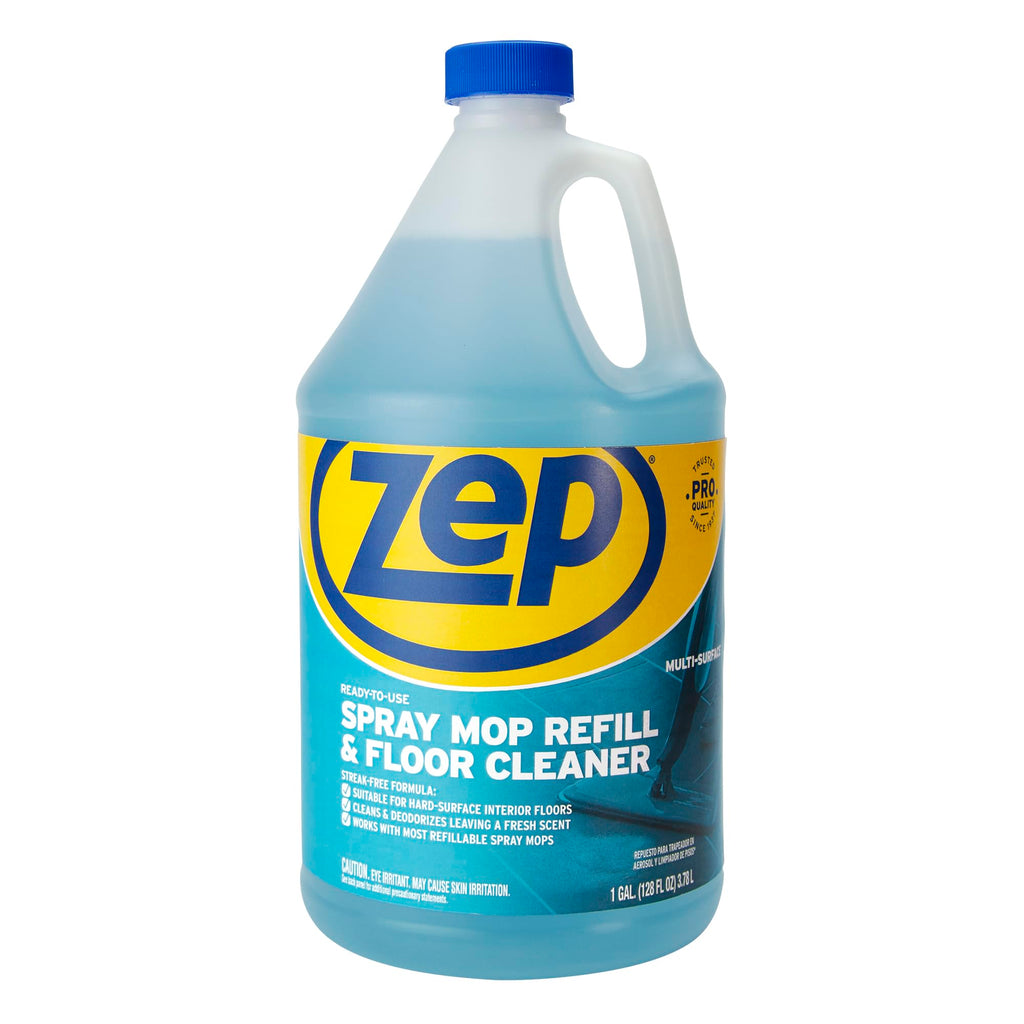 Zep Spray Mop Refill and Floor Cleaner - 1 Gallon (Case of 2)