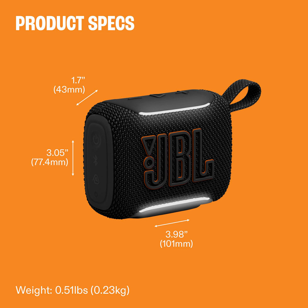 JBL Go 5 - Ultra-portable IP68 waterproof & drop-proof speaker (Black)