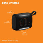 JBL Go 5 - Ultra-portable IP68 waterproof & drop-proof speaker (Black)