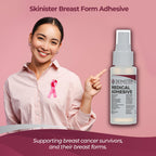 Skinister Medical Adhesive Spray | Silicone Skin Glue for Ostomy Bags, Breast Forms, Condom Catheters, Prosthetics, SFX | 4oz