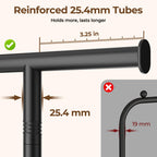 HYSEYY Clothes Rack, Clothing Rack for Hanging Clothes, Rolling Garment Rack Sturdy Coat Rack Portable Wardrobe Rack Metal Closet Rack for Bedroom Laundry Living Room, Black