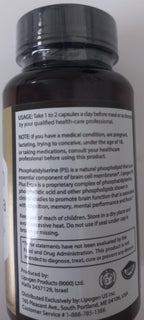Lipogen PS Plus Extra Brain Booster Supplement - 133mg Phosphatidylserine for Memory, Focus, Mental Energy & Cognitive Support - Premium Brain Health Formula – 30 Softgels