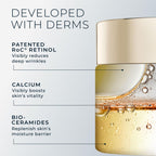RoC Deep Wrinkle Rich Cream, Fragrance Free, Daily Anti-Aging Firming Cream For Persistent Dryness & Younger-Looking Skin For Women & Men, With Line Smoothing Eye Cream Packette, 1.7oz