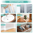 8 Pack Damp Dusting Sponge Duster, Grey Dust Cleaning Sponge, Reusable Household Cleaning Sponge Tool for Blinds, floorboards, Fan Blades, Vents, Glass, Railings, Mirrors