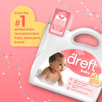 Dreft Baby Liquid Laundry Detergent, Gentle on Sensitive Skin Laundry Soap, 150 fl oz, 114 Loads (Packaging May Vary)