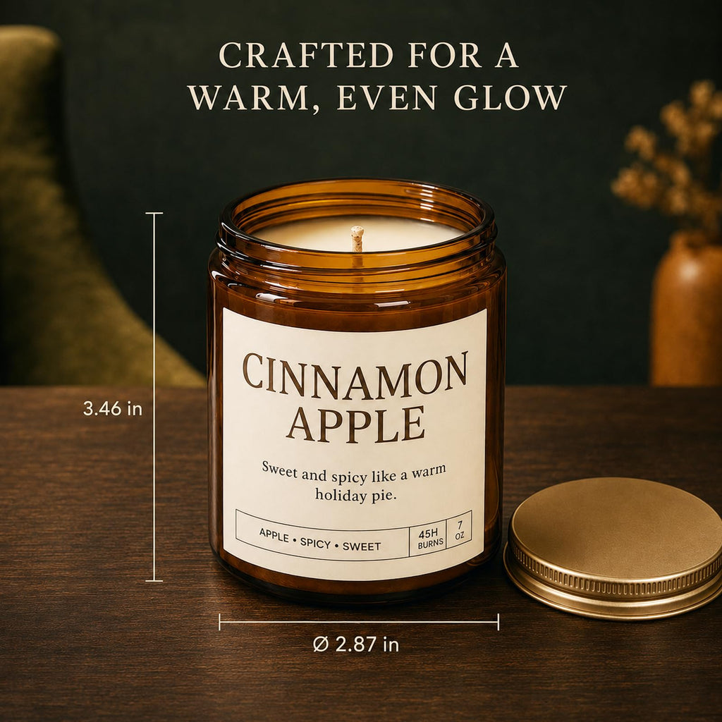 Fall and Winter Scented Candles, 4-Pack Soy Wax Gift Set, 28 oz Total