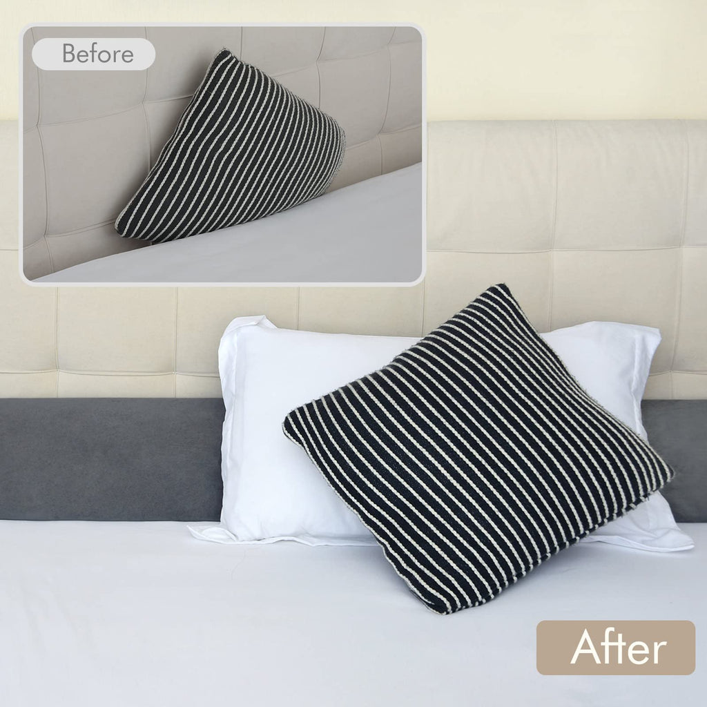 Vekkia Bed Wedge Pillow/Headboard Pillow/Foam Mattress Wedge,Bed Gap Filler to Close Gap (0-3.5") Between Headboard and Mattress