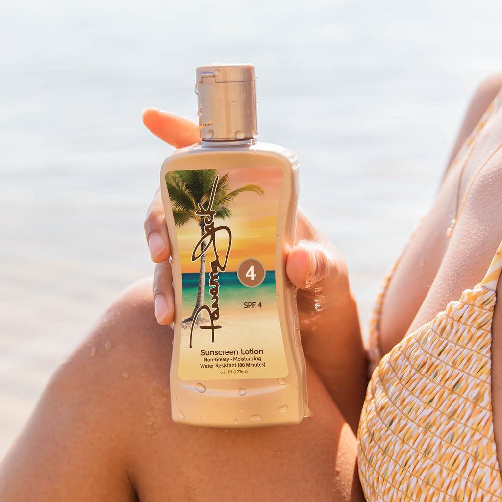 Panama Jack Sunseeker Set - Travel Sunscreen Tanning Lotion SPF 4 & 8 Suntan Sun Care Pack