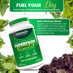 Greens+ Organic Superfood Capsules, Organic Spirulina and Chlorella, with Alfalfa & Wheat Grass, Vitamins & Minerals Supplements, Gluten-Free, Vegan, Non-GMO, 240 Count