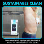 DUDE Wipes Fragrance Free On-The-Go Shower Wipes - Extra-Large and Thick Cleansing Body Wipes for Travel - 3 Packs of 8 (24 Count) - Infused with Vitamin E and Aloe