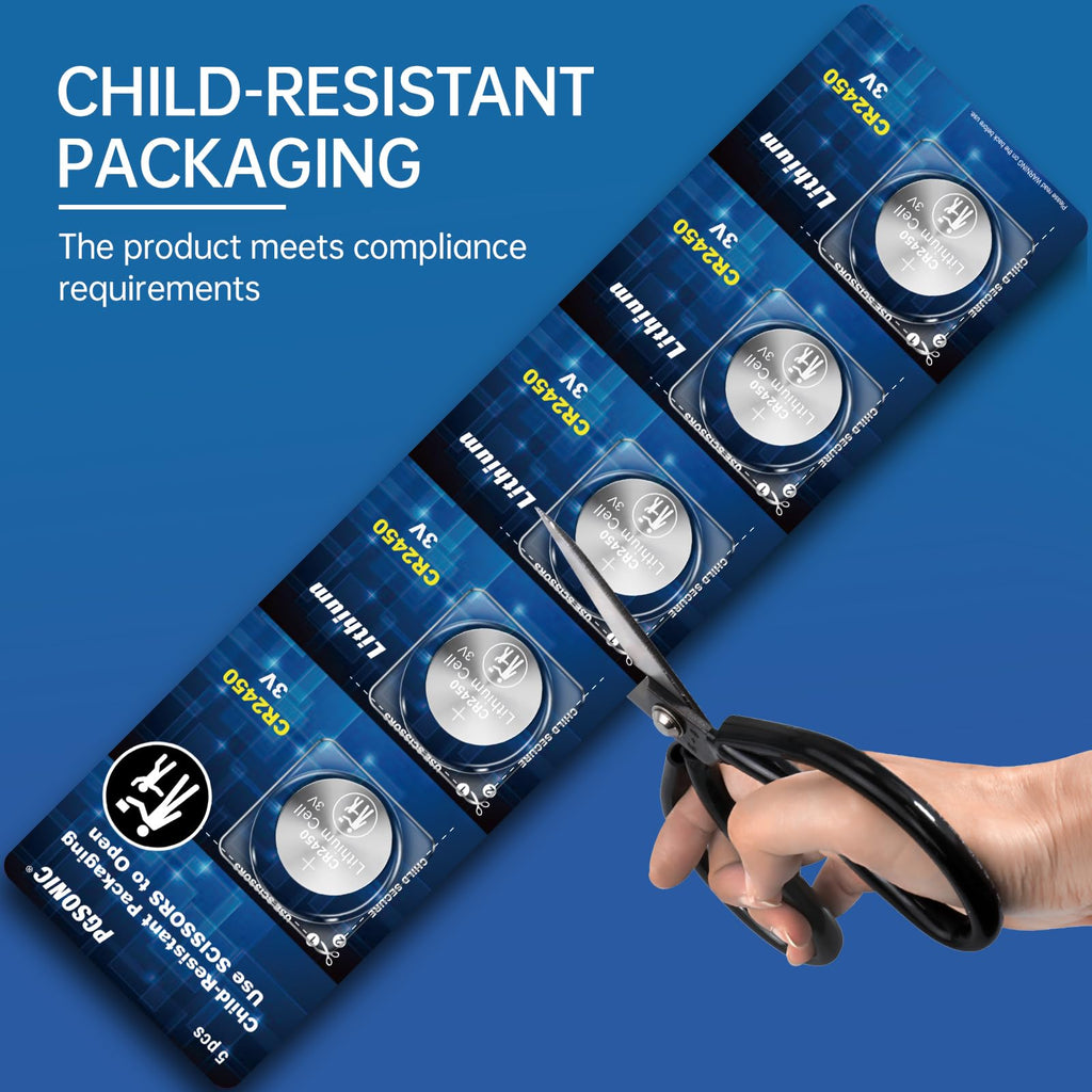 PGSONIC CR2450 3V Lithium Battery (5pcs)