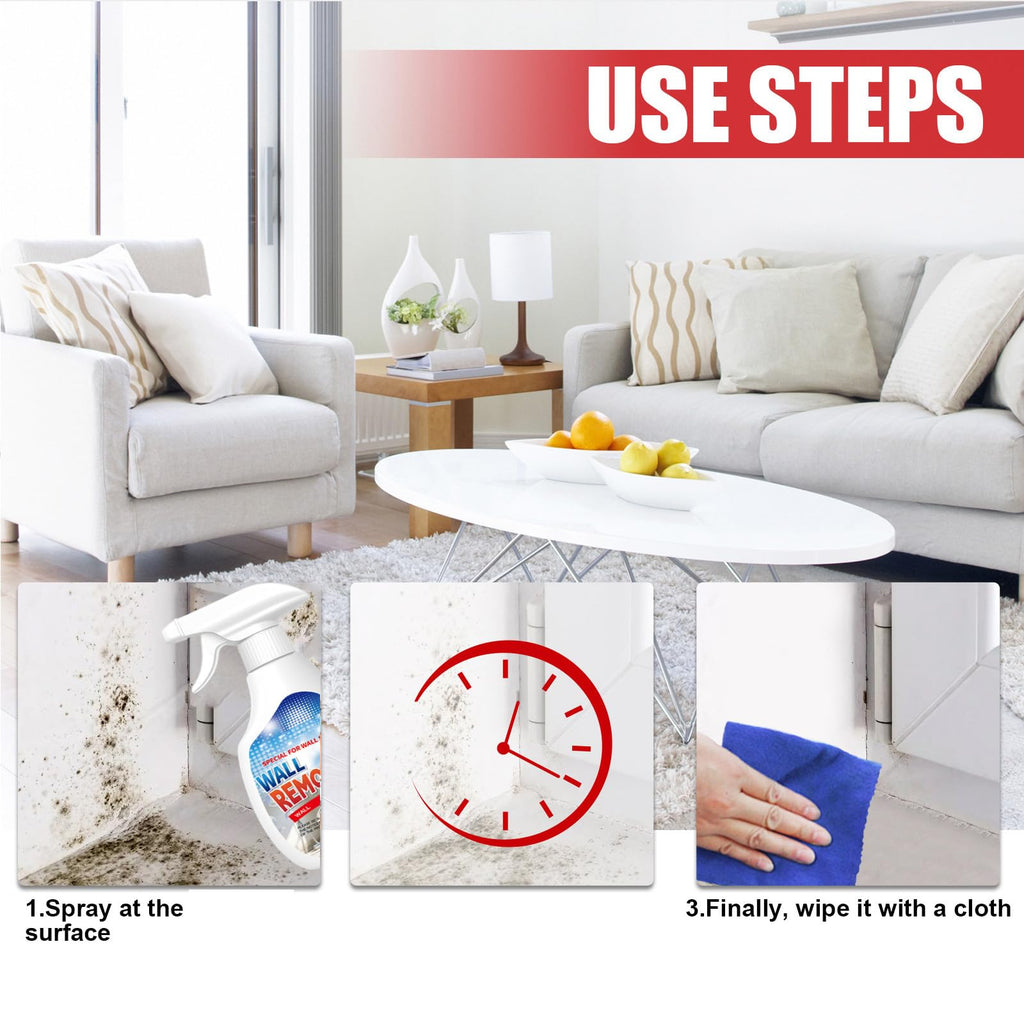 Steriqotu Highly Effective Removal Spray,Fiell Wall Remover,Wall Stain Remover For Painted Walls,WallCleaning Spray,Multi-Surface Cleaning Solution,Dirt, Dust And Stain Remover (2pc)