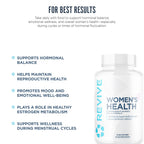 Revive MD Hormone Balance for Women – Hormone Support Supplement w/Myo-Inositol, Chaste Berry, DIM, Vitamins C & E, Evening Primrose Oil – Health & Hormonal Balance (180 Capsules, 30 Servings)