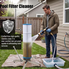 Cleaning Tool for Swimming and Spa Filter, Stainless Claw Steel Pool Filter Cleaner Stand, Spinning Clean for 3, 4, 6 in Pool Cartridges