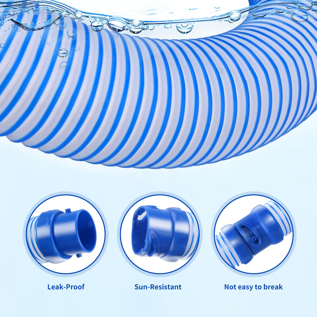 12 Pack Pool Cleaner Vacuum Hoses, Pool Vacuum Hose Replacement Kit for Zodiac MX6, MX8, MX6 Elite, MX8 Elite, MAXX, Baracuda, 39 Inch R0527700 Twist Lock Pool Vacuum Hose