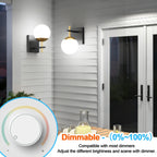 Ralbay 6-Pack Dimmable G9 LED Bulbs 9W 6000K White Light, 900LM Ultra Bright Creates Cozy Warm Glow, Wide Dimmer Compatible for Bedroom Living Room Lamp