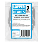 IMPRESA Lopper Replacement Blades - 2 Pack, Compatible with Fiskars PowerGear 25"/31" & PowerGear 2 27"/32" - Bypass Lopper Blades - PTFE-Coated for Gardening Tools - Ambidextrous with Storage Bag