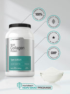 Horbaach Multi Collagen Protein Powder 32 oz | Type I, II, III, V, X | Hydrolyzed Collagen Peptides | Keto & Paleo Friendly | Unflavored & Gluten Free