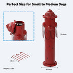 CaliDecor Fire Hydrant for Dogs to Pee On 24" Dog Fire Hydrant Pee Post