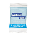 Clean Quick Chlorine Sanitizer Powder, Single Use Packets (1 oz, 100 pack)