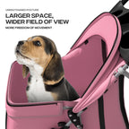 Pink Dog Stroller for Medium Dogs 30 lbs Pet Stroller for Small Dogs Cat Strollers for 2 Cats, 3 Wheels Foldable Jogger Puppy Stroller with Storage Basket and Cup Holder, Pink