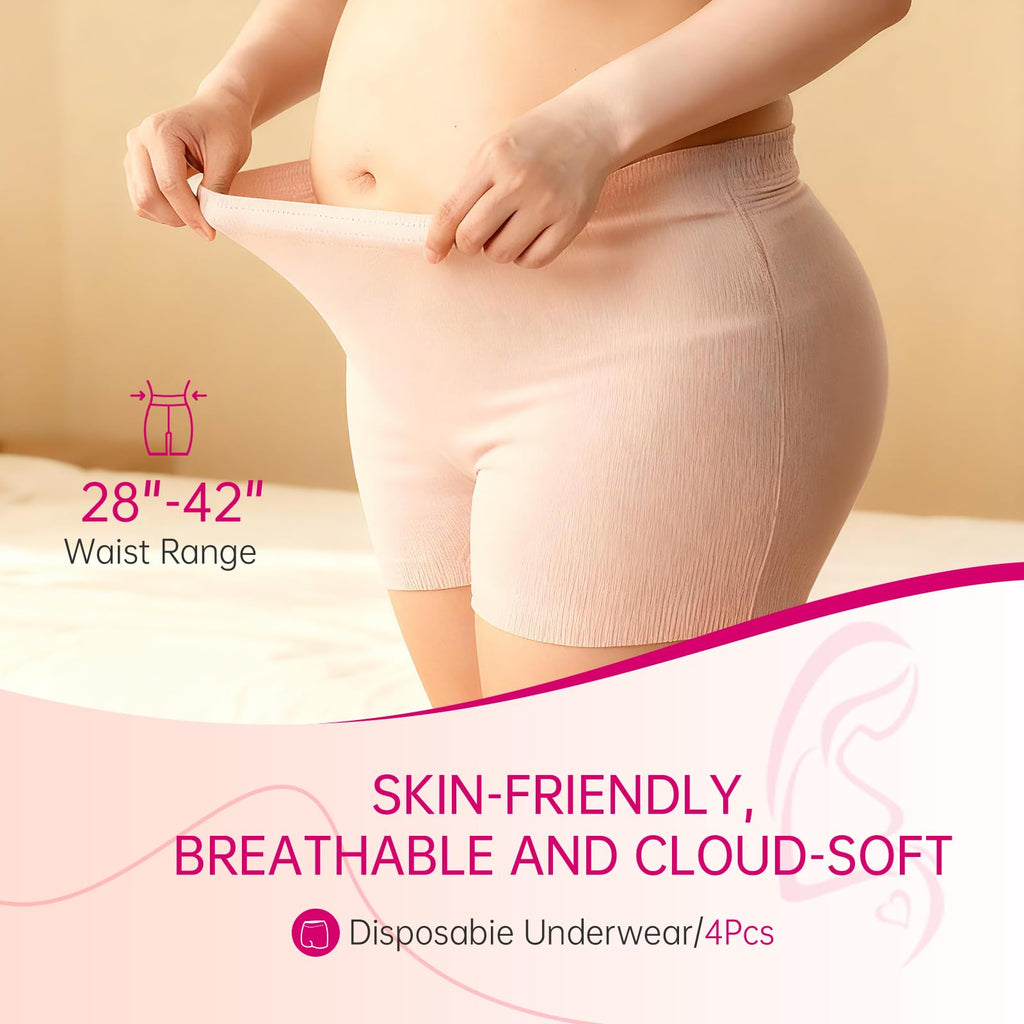 FAYUNDRA Postpartum Essentials Kit for Labor & Delivery, Postpartum Kit with Cooling Spray, 4 Disposable Postpartum Underwears, 8 Postpartum Pads, 2 Hot & Cold Packs, 30 Pad Liners, Peri Bottle (6)
