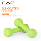 CAP Barbell Neoprene Dumbbell Weights, 2 lb Pair, Chartreuse