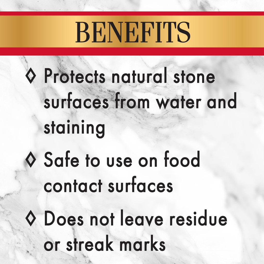 Stone Care International Daily Cleaner/Polish & Sealer Stone Care Kit for Granite, Quartz, Quartzite, Limestone Countertops - No residue, Superior Protection