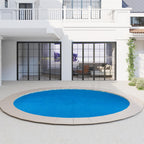 Goplus 8 FT Round Solar Pool Cover, 12 Mil Above-Ground & In-ground Swimming Pool Heat Retaining Blanket, Heavy-Duty Thermal Insulating Bubble Wrap Cover for Hot Tub SPA (Blue, Round 8 FT)