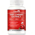 Fibetrue Tart Cherry Extract Capsules 3600mg (10:1) – Montmorency Cherry for Joint Comfort & Uric Acid Balance – Antioxidant Support – Vegan, Non-GMO – 60 Capsules