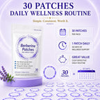 Yainmos Berberine Patches for Women and Men, New & Improved Berberine Patches with Plant Extracts, Applied to Various Parts of The Body (30 Count)