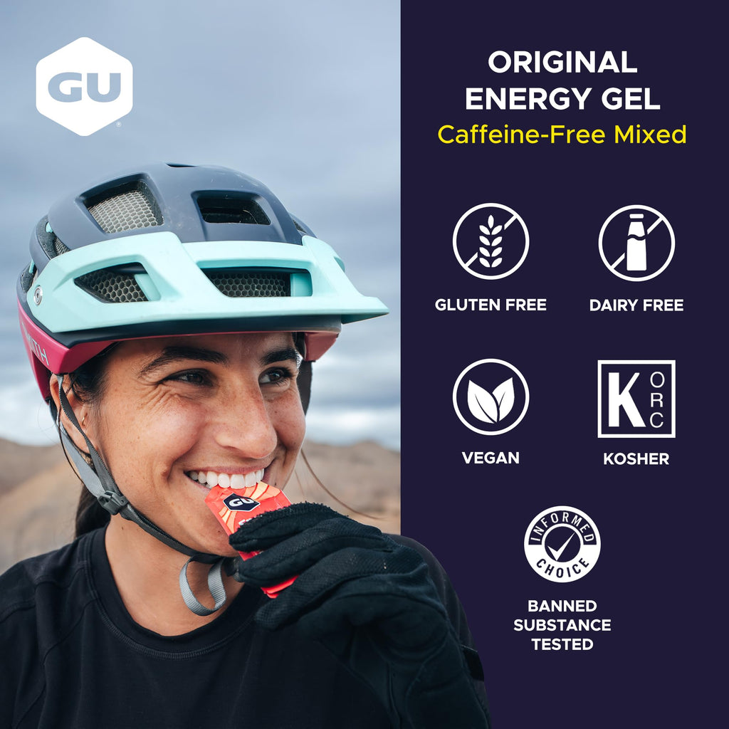 GU Energy, Original Energy Gels, Caffeine-Free Mixed - 24 Count