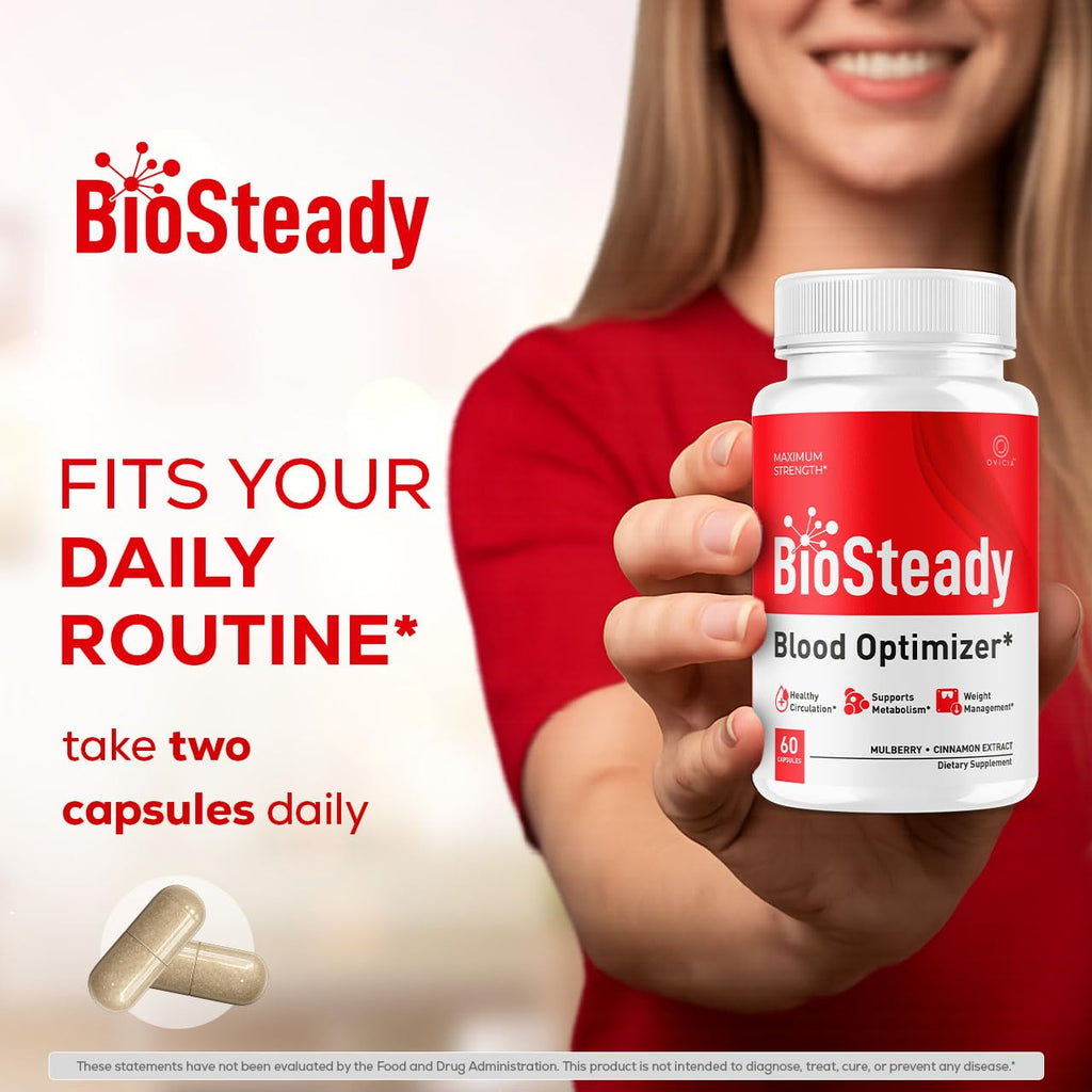 (5 Pack) Biosteady - Biosteady Capsules Advanced Formula Pills, Daily Premium Maximum Strength, Natural Ingredients Support Vitamins for Overall Health and Wellness Reviews, 300 Capsules for 5 Months