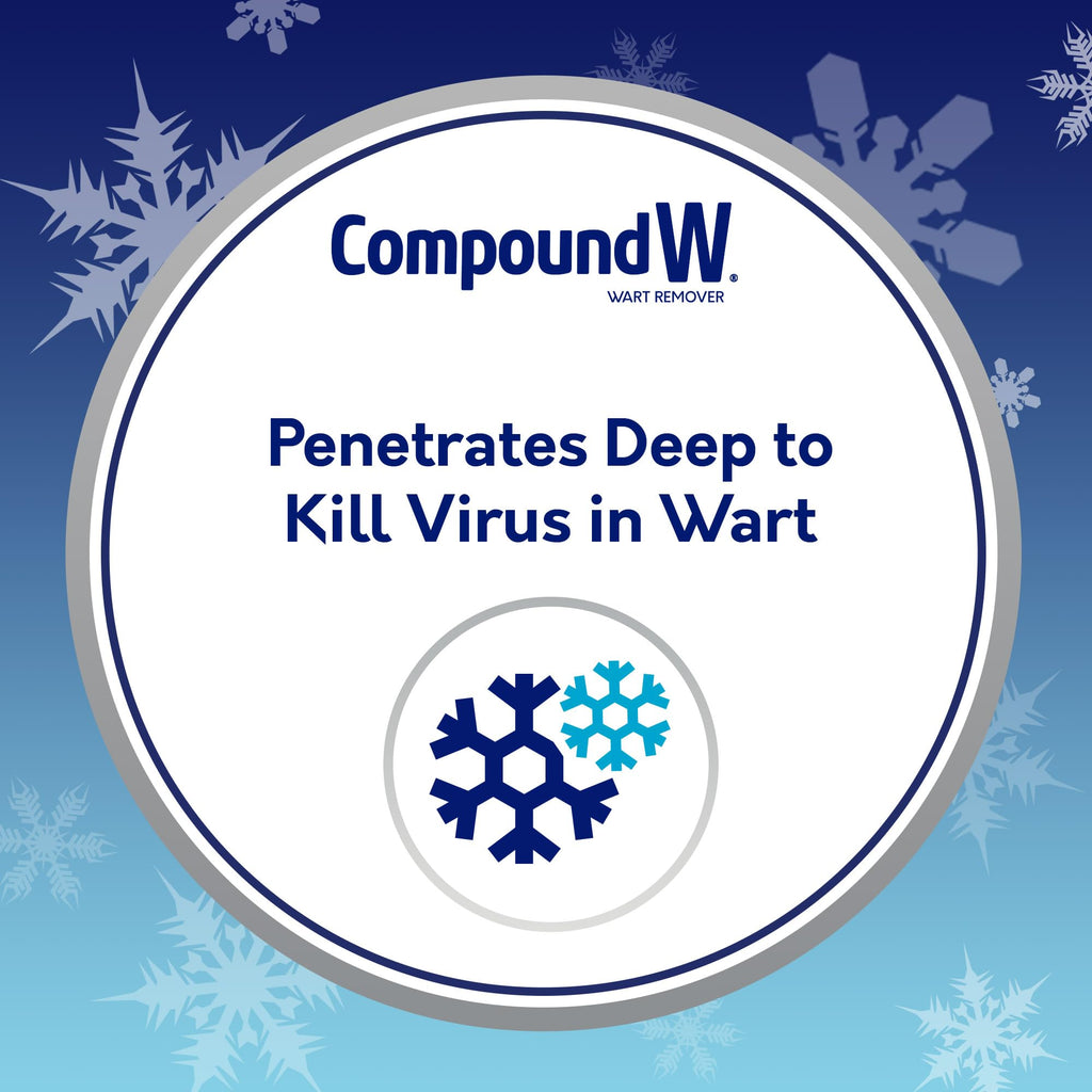 Compound W Nitro Freeze Wart Remover, Nitrous Oxide Wart Removal Pen with 5 Replacement Tips