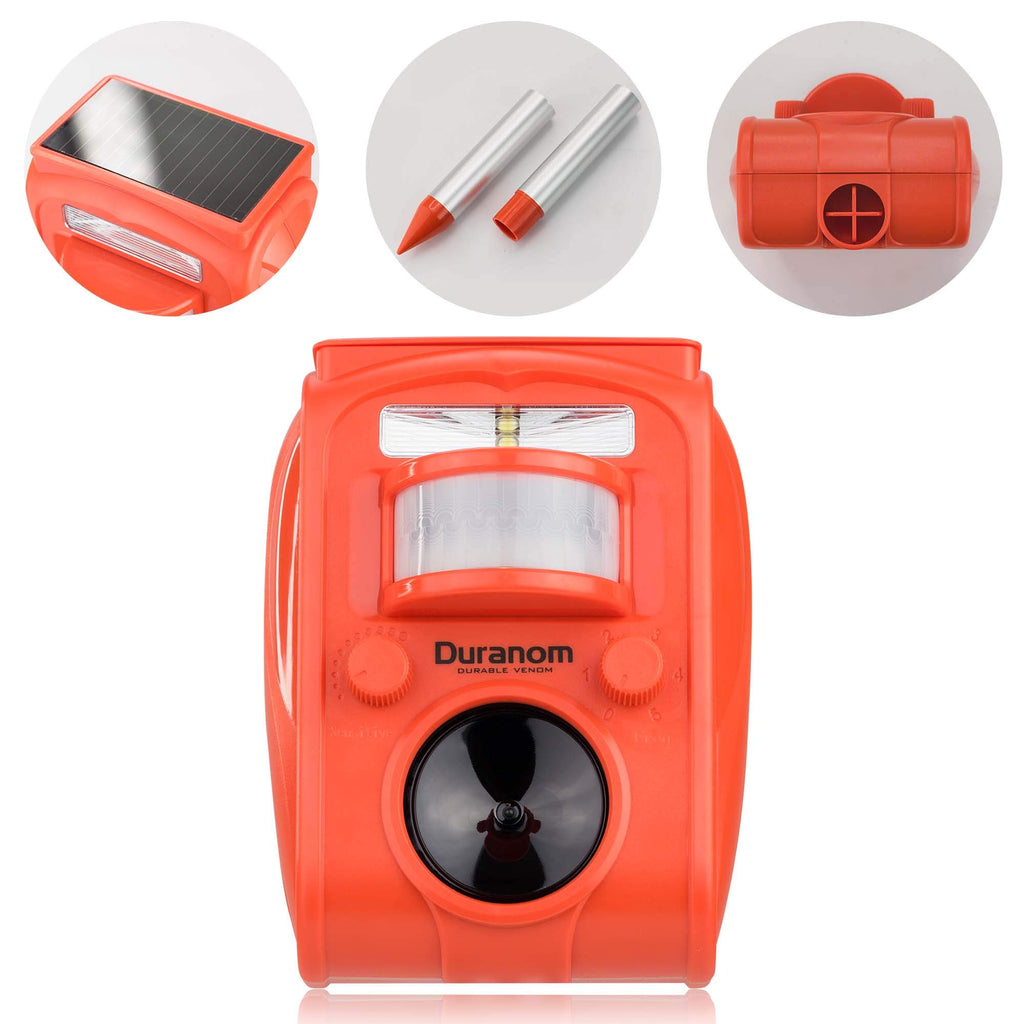 Duranom ultrasonic Animal Repellent Solar Powered