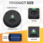 4-Pack Replacement Solar Light Parts, Waterproof Solar Light Replacement Top with LED Bulbs for Solar Lanterns (Top Size 3.23inches, Bottom Size 2.83 inches)
