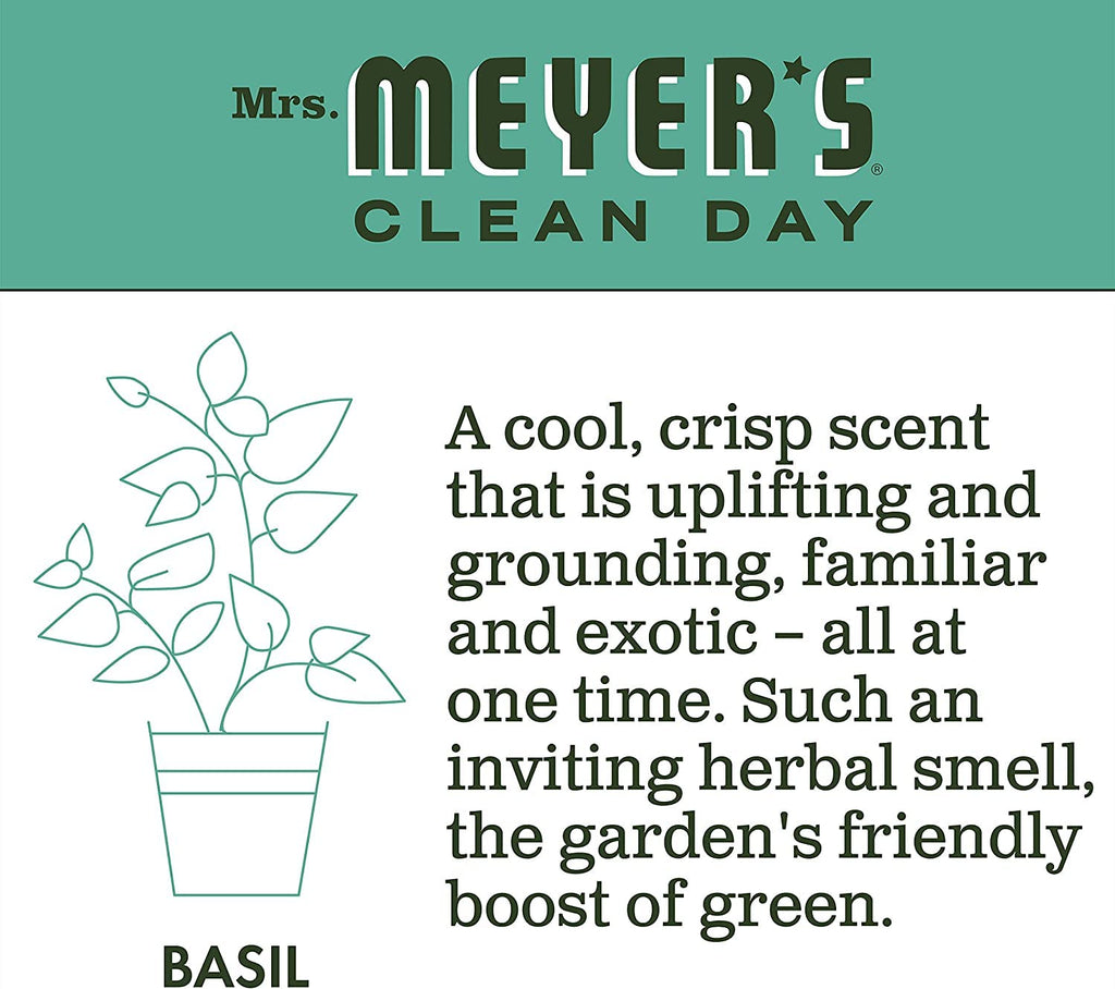 Mrs. MEYER'S CLEAN DAY Liquid Hand Soap Refill Scent Variety Pack (Lemon Verbena + Lavender + Basil)